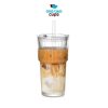 One Two Cups Gelas Kaca Aesthetic Kopi Dirty Latte with Lid 600ml - OP01
