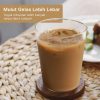 One Two Cups Gelas Kaca Aesthetic Kopi Teh Minimalist Glass 420ml - CQ-420