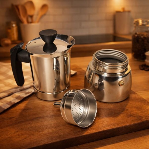 ginee_20260713180941825_3473083382.jpeg One Two Cups Moka Pot Teko Kopi Espresso Coffee Maker Stovetop - Z25