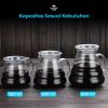 One Two Cups Coffee Server V60 Drip Pour Over Borosilicate Glass - SE101 - Light Gray