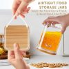 ginee_20260713181114219_8499671546.jpeg One Two Cups Toples Kaca Borosilikat Kotak Storage with Bamboo Lid 800ml - ST-1020