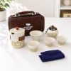One Two Cups Set Teko Gelas Keramik Kopi Teh 3 Cangkir 1 Teko 1 Toples - S520