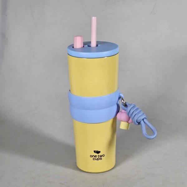 ginee_20260713182227755_4828492693.jpeg One Two Cups Botol Minum Tumbler Air Panas Dingin with Straw 710ml - YS-9000