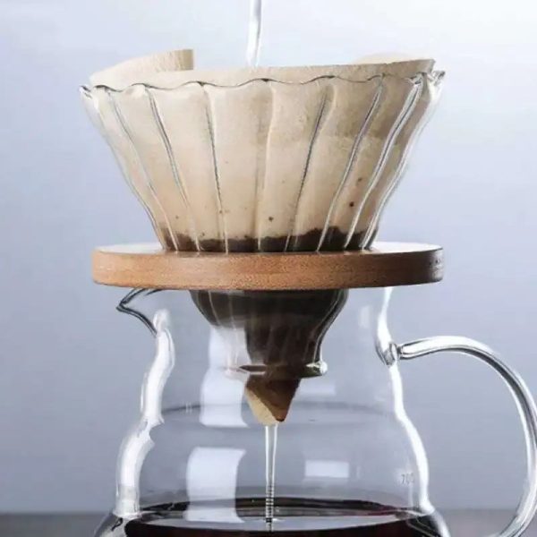 One Two Cups V60 Coffee Dripper Seduh Kopi Manual Gelas Kaca 1-2 Cup - VD-02