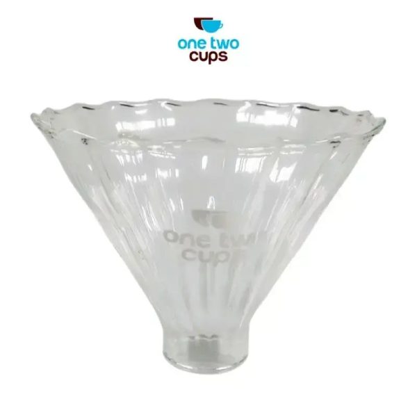 One Two Cups V60 Coffee Dripper Seduh Kopi Manual Gelas Kaca 1-2 Cup - VD-02