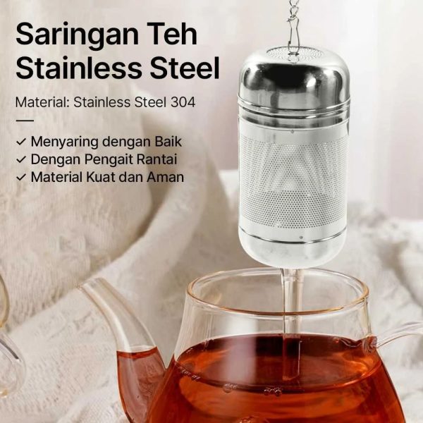 ginee_20260713182318113_8536783738.jpeg One Two Cups Saringan Teh Bumbu Rempah Stainless Steel Reusable Filter - TG4