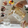 One Two Cups Teko Teh Kaca Tahan Panas Water Jug Borosilicate Teapot - TK12