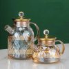 One Two Cups Teko Teh Kaca Tahan Panas Water Jug Borosilicate Teapot - TK12