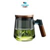 One Two Cups Teko Teh Kaca Saringan Tahan Panas Infuser Teapot 500ml - YG500