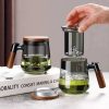 One Two Cups Teko Teh Kaca Saringan Tahan Panas Infuser Teapot 500ml - YG500