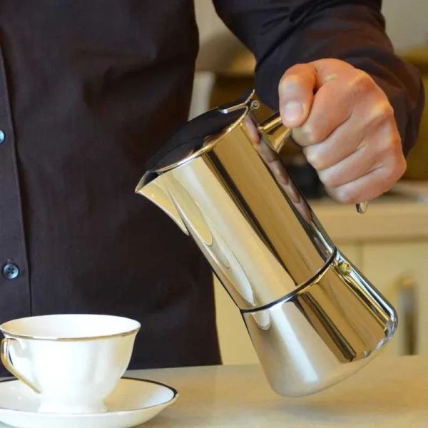 One Two Cups Moka Pot Teko Kopi Espresso Coffee Maker Stovetop - Z52