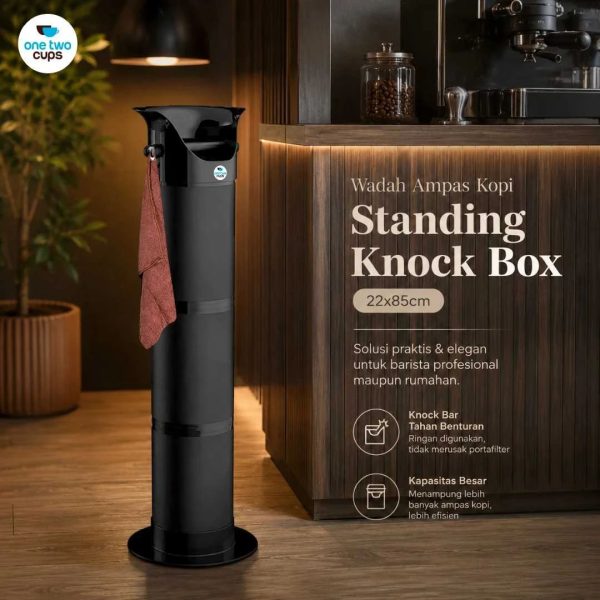 ginee_20260714145156988_3948894569.jpeg One Two Cups Wadah Ampas Kopi Standing Coffee Knock Box 22x85cm - Y-200