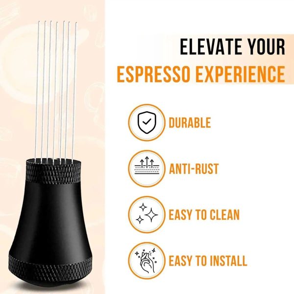 One Two Cups Jarum Kopi Espresso WDT Needle Distribution Tool 7 Pin - MD-600