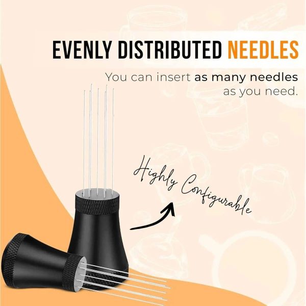 One Two Cups Jarum Kopi Espresso WDT Needle Distribution Tool 7 Pin - MD-600