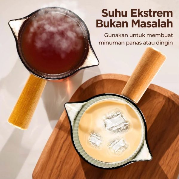 One Two Cups Gelas Takar Kopi Espresso Measuring Cup Double Spout 90ml - KS65