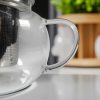 One Two Cups Teko Teh Kaca Saringan Tahan Panas Infuser Teapot 650ml - BR6
