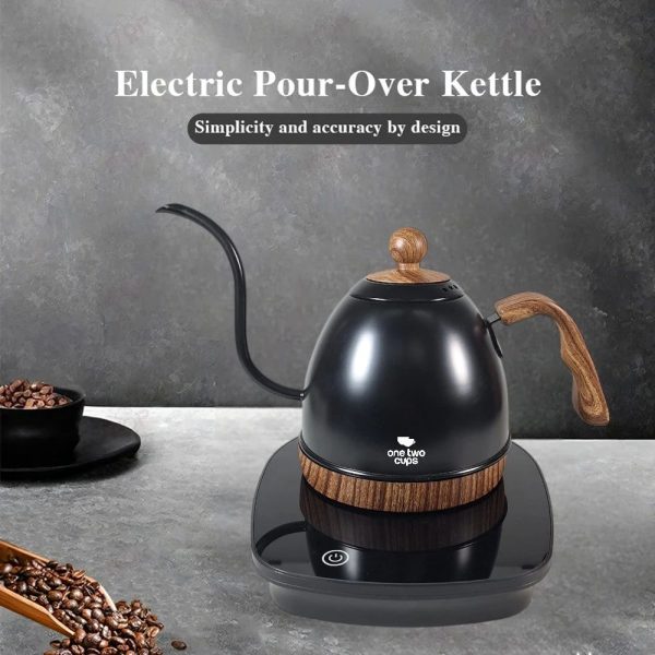 ginee_20260714145817950_6431542048.jpeg One Two Cups Teko Listrik Kopi Pemanas Air Leher Angsa Pour Over 1350W - PD-0600