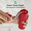 ginee_20260714145954249_5864419363.jpeg One Two Cups Penggiling Kopi Manual Coffee Grinder Burr Stainless - JN60 - Merah