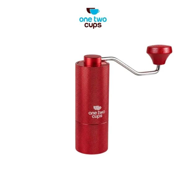 ginee_20260714145954920_8077263158.jpeg One Two Cups Penggiling Kopi Manual Coffee Grinder Burr Stainless - JN60 - Merah