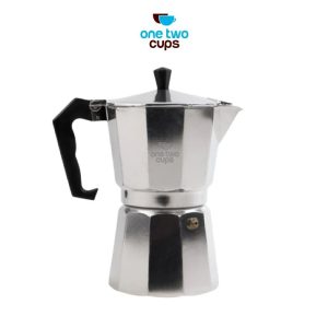 One Two Cups Moka Pot Teko Kopi Espresso Coffee Maker Stovetop 6 Cup 300ml- L10
