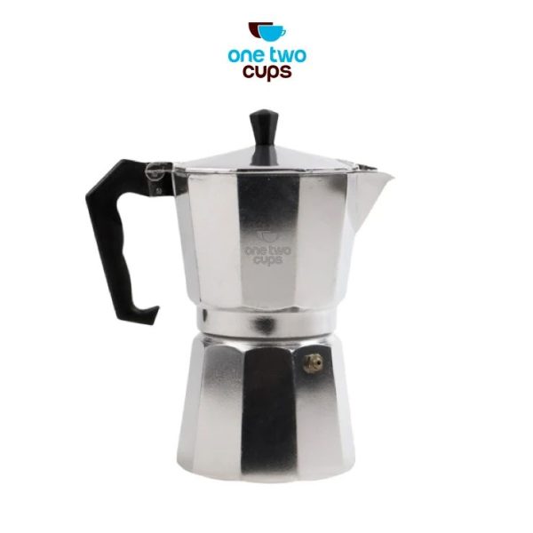 ginee_20260714150014381_2020224327.jpeg One Two Cups Moka Pot Teko Kopi Espresso Coffee Maker Stovetop 6 Cup 300ml- L10