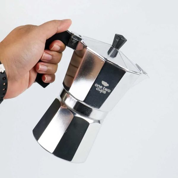 ginee_20260714150015013_9426417317.jpeg One Two Cups Moka Pot Teko Kopi Espresso Coffee Maker Stovetop 6 Cup 300ml- L10