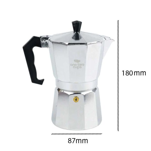 ginee_20260714150016658_4412788700.jpeg One Two Cups Moka Pot Teko Kopi Espresso Coffee Maker Stovetop 6 Cup 300ml- L10