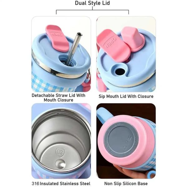 ginee_20260714150037212_2607093196.jpeg One Two Cups Botol Minum Tumbler Air Panas Dingin Handle Straw 600ml - ZY0269