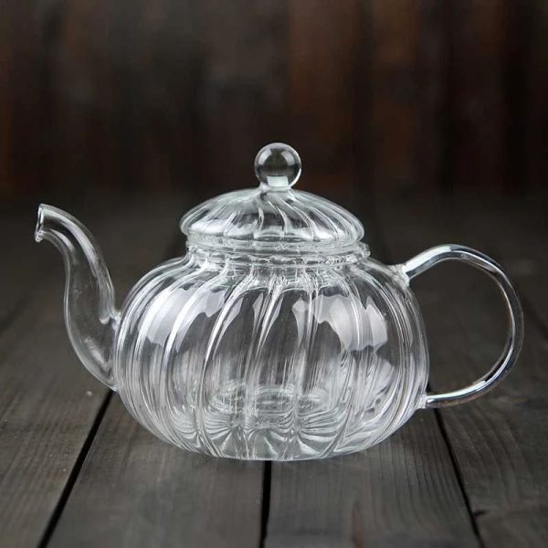 ginee_20260714150129223_7331336500.jpeg One Two Cups Teko Teh Kaca Saringan Tahan Panas Api Glass Teapot 600ml - AP-600