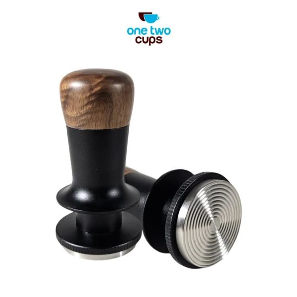 One Two Cups Tamper Kopi Barista Stainless Steel Threaded Bottom 51mm - JN - 26