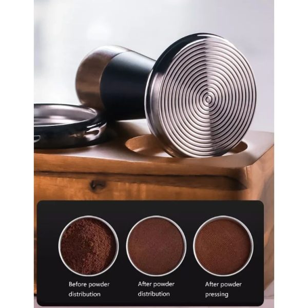 One Two Cups Tamper Kopi Barista Stainless Steel Threaded Bottom 51mm - JN - 26