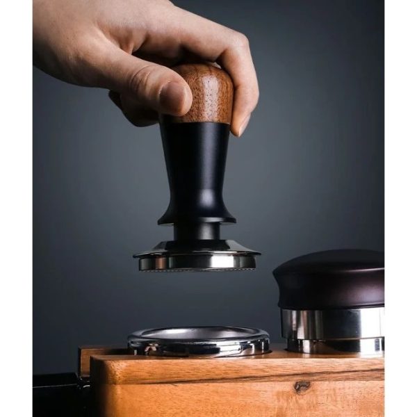 One Two Cups Tamper Kopi Barista Stainless Steel Threaded Bottom 51mm - JN - 26