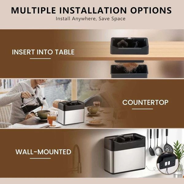 One Two Cups Knock Box Pembersih Portafilter Otomatis Cleaner 2L - G512N