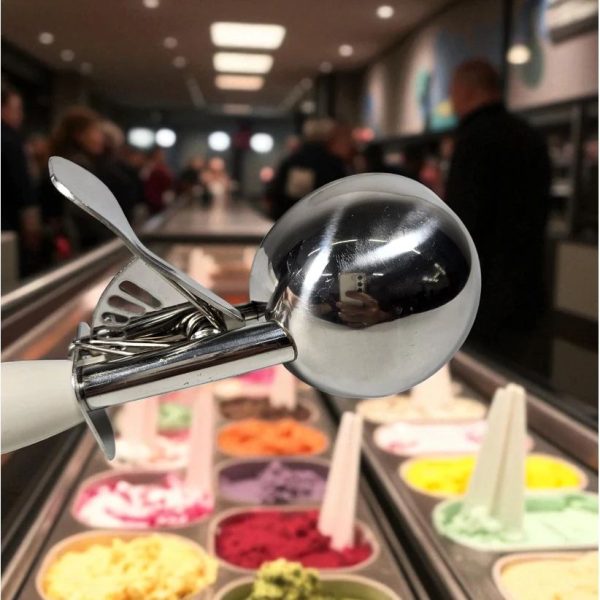 ginee_20260930123239290_2081827617.jpeg One Two Cups Sendok Scoop Es Krim Ice Cream Stainless Steel 22.5x6.7cm - AX-231