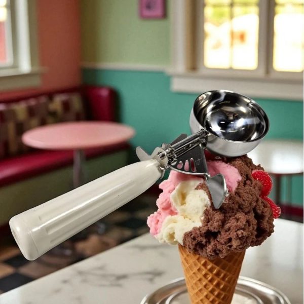 ginee_20260930123239522_5525184851.jpeg One Two Cups Sendok Scoop Es Krim Ice Cream Stainless Steel 22.5x6.7cm - AX-231