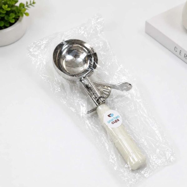 ginee_20260930123239771_1253185727.jpeg One Two Cups Sendok Scoop Es Krim Ice Cream Stainless Steel 22.5x6.7cm - AX-231