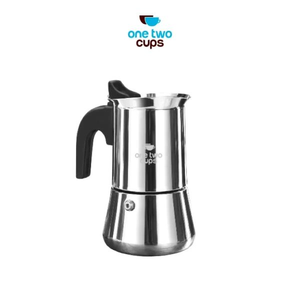 ginee_20260930123726429_9517210490.jpeg One Two Cups Moka Pot Teko Kopi Espresso Coffee Maker Stovetop 2 Cup 100ml - Z70