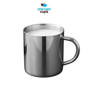 One Two Cups Cangkir Kopi Stainless Tahan Panas Double Wall 283ml - MG031