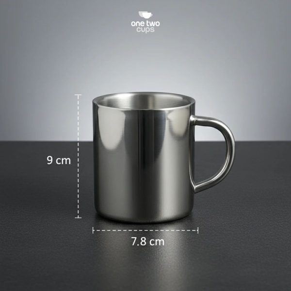 ginee_20260930123920229_4044251267.jpeg One Two Cups Cangkir Kopi Stainless Tahan Panas Double Wall 283ml - MG031