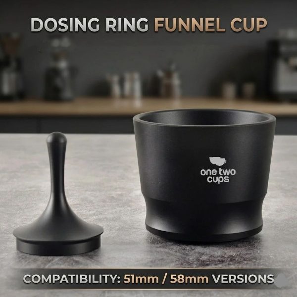 One Two Cups Dosing Ring Cup Funnel Portafilter Espresso 51/58mm - BZ58