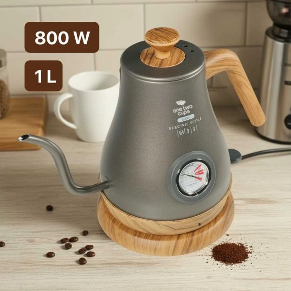 One Two Cups Teko Listrik Kopi Pemanas Air Leher Angsa 800W 1L - GL-205
