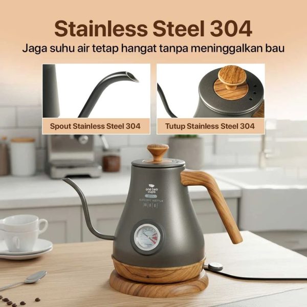 ginee_20260930124224659_6335786129.jpeg One Two Cups Teko Listrik Kopi Pemanas Air Leher Angsa 800W 1L - GL-205