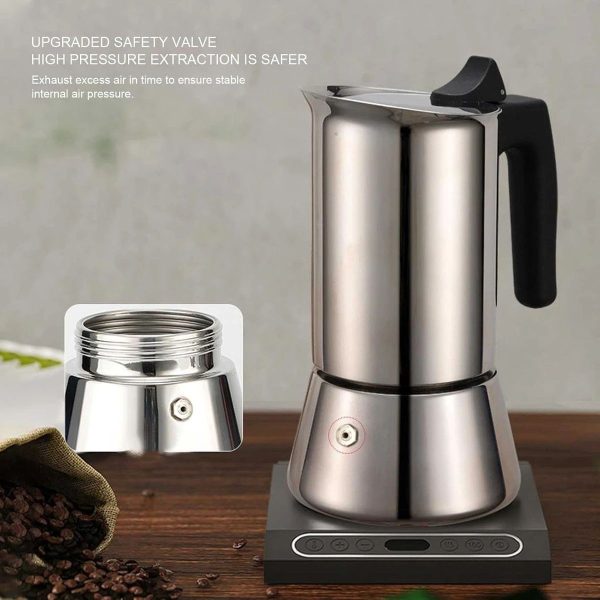 ginee_20260930124607257_0543406576.jpeg One Two Cups Moka Pot Teko Kopi Espresso Coffee Maker Stovetop 9 Cup 450ml - Z70