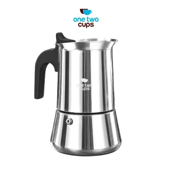 ginee_20260930124608648_5828068476.jpeg One Two Cups Moka Pot Teko Kopi Espresso Coffee Maker Stovetop 9 Cup 450ml - Z70