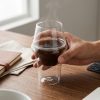One Two Cups Gelas Kaca Aesthetic Kopi Double Wall Glass 320ml - SN550