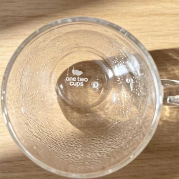 ginee_20260930124816467_6327689813.jpeg One Two Cups Gelas Kaca Aesthetic Double Wall Hammer Pattern 350ml
