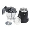 One Two Cups Moka Pot Elektrik Espresso Coffee Maker 480W 6 Cup 300ml - S06