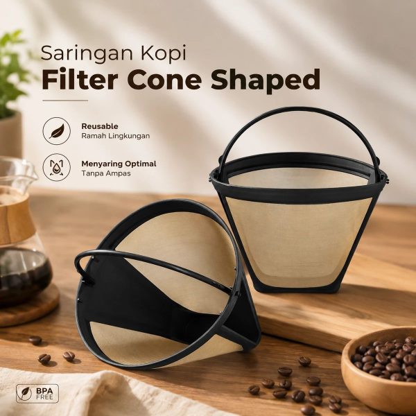 ginee_20260930124921177_8220160390.jpeg One Two Cups Saringan Kopi Filter Cone Shaped Coffee Dripper 1 PCS - K741