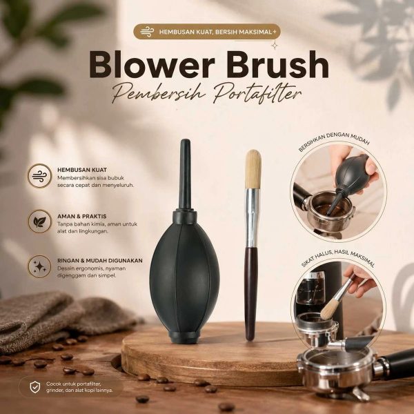 ginee_20260930124946159_5069022199.jpeg One Two Cups Blower Brush Pembersih Coffee Grinder Portafilter 2in1 - OTC20