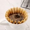 ginee_20260930141852188_0507079117.jpeg One Two Cups Kertas Saringan Kopi Wave Filter V60 110mm 8-12Cup 100PCS - W12